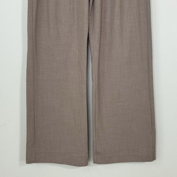 NWT Abercrombie & Fitch Ultra High Wide Leg Trousers Women's Size 25 / 0R Taupe - Picture 4 of 14